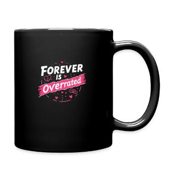 Grunge Valentine’s Day Dark Romance Edgy Love - Tasse einfarbig - Schwarz - Rechts
