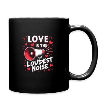 Grunge Valentine's Day Dark Romance Edgy Love - Full Colour Mug - black - Right