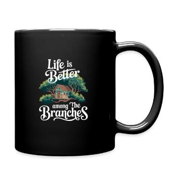 Treehouse builder DIY treehouse construction - Full Colour Mug - black - Right