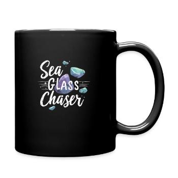 Sea Glass Hunters Collect Marine Treasures - Full Colour Mug - black - Right