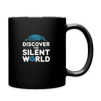 Freitaucher Unterwasser Abenteuer Freitauchen - Tasse einfarbig - Schwarz - Rechts