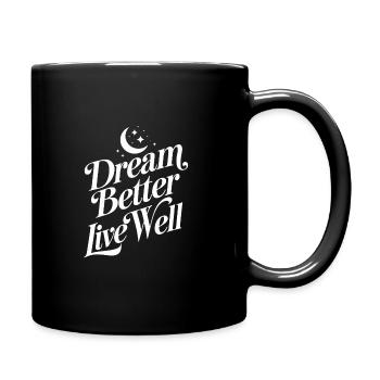 Sleep Hygiene Enthusiasts, Restful Nights, - Full Colour Mug - black - Right