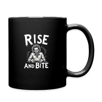 Zombie Apocalypse Humor Lustige Untote Zitate - Tasse einfarbig - Schwarz - Rechts