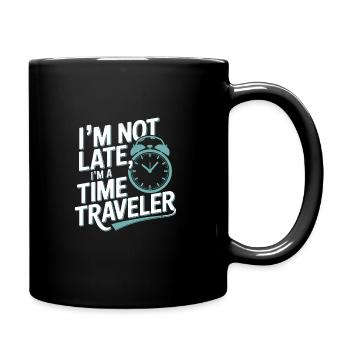Passionné de voyage dans le temps qui s’intéresse à - Mug uni - noir - Droite