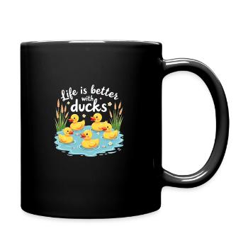 Nutztier-enten-enthusiasten Hinterhof-enten - Tasse einfarbig - Schwarz - Rechts