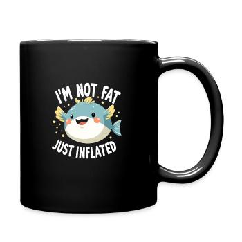 Puffer fish marine life enthusiast Quirky - Full Colour Mug - black - Right