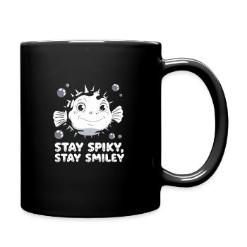 Kugelfisch-meereslebewesen-enthusiasten Quirky - Tasse einfarbig - Schwarz - Rechts