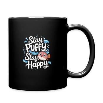 Kugelfisch-meereslebewesen-enthusiasten Quirky - Tasse einfarbig - Schwarz - Rechts
