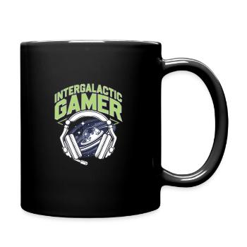 Spieler Mit Weltraumthemen Cosmic Gaming Sci-fi - Tasse einfarbig - Schwarz - Rechts