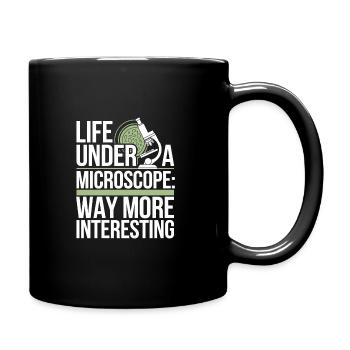Microscope Enthusiast Lab Technician Science - Full Colour Mug - black - Right