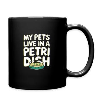 Microscope Enthusiast Lab Technician Science - Full Colour Mug - black - Right