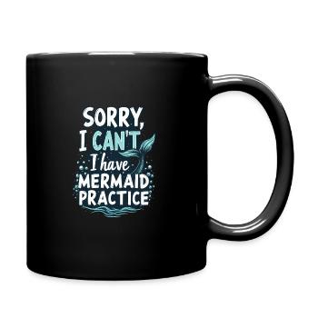 Mermaid Underwater Performer Mermaid - Full Colour Mug - black - Right