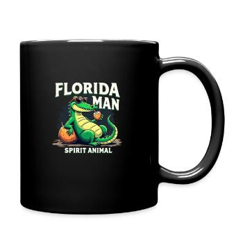 Alligator Crocodile Reptile Enthusiast Swamp - Full Colour Mug - black - Right