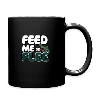 Alligator Crocodile Reptile Enthusiast Swamp - Full Colour Mug - black - Right