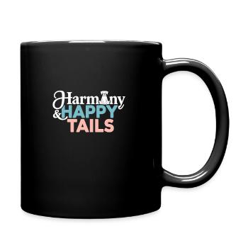 Doga Dog Yoga Pet Wellness Mindful Stretching - Full Colour Mug - black - Right