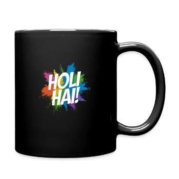 The Holi Festival Of Colors Indian Celebration - Full Colour Mug - black - Right