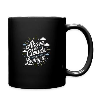 Hôtesse de l’air du personnel de cabine professionnel de l’aviation - Mug uni - noir - Droite