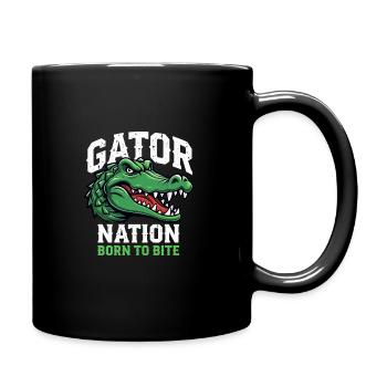 Alligator Crocodile Reptile Enthusiast Swamp - Full Colour Mug - black - Right