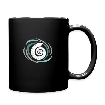 Fossilized Ammonite Collector Prehistoric - Full Colour Mug - black - Right