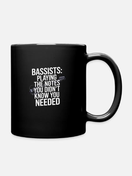 Bass Gitarrist Musiker Gear Funk Rock Jazz - Tasse einfarbig - Schwarz