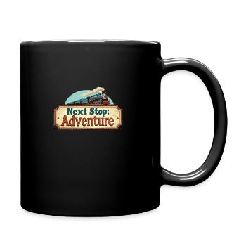 Train Ride -locomotive Adventure - Full Colour Mug - black - Right