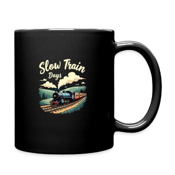 Trajet en train - aventure en locomotive - Mug uni - noir - Droite
