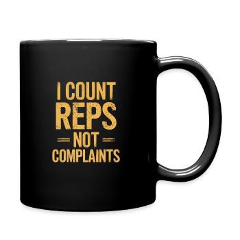 Gewichtheber -coach -krafttrainer Powerlifting - Tasse einfarbig - Schwarz - Rechts