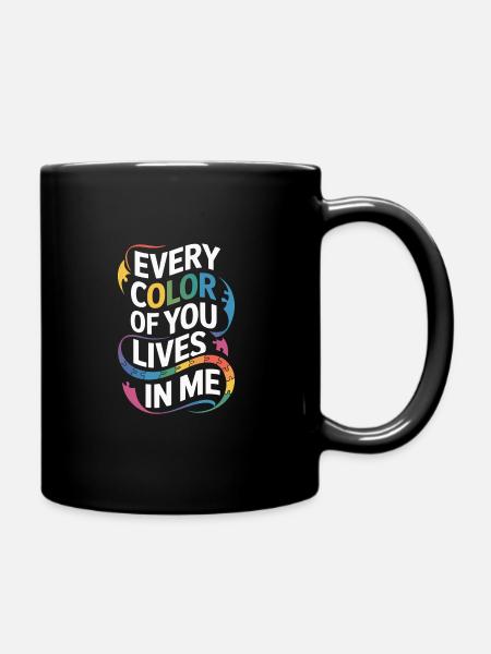 Autismus -geschwister - Tasse einfarbig - Schwarz