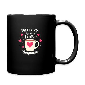 Poterie classe argile artiste céramique atelier roue - Mug uni - noir - Droite