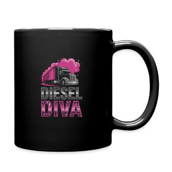 Women In Trucking Female Trucker Pride - Mug uni - noir - Droite