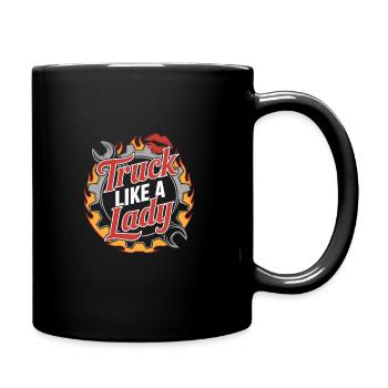 Women In Trucking Female Trucker Pride - Mug uni - noir - Droite