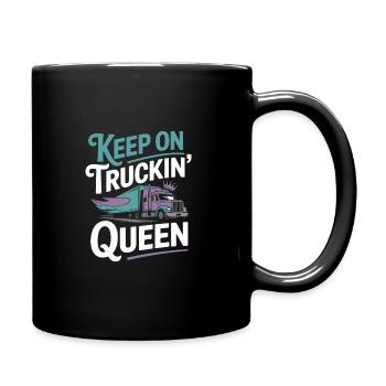 Women In Trucking Female Trucker Pride - Mug uni - noir - Droite