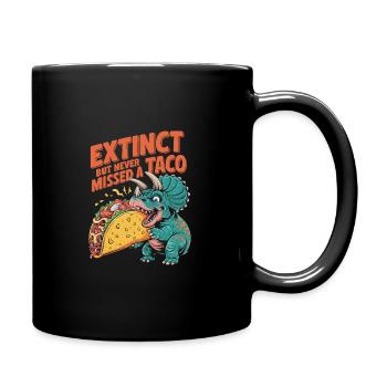 Dinosaure Taco Cinco de Mayo Design - Mug uni - noir - Droite