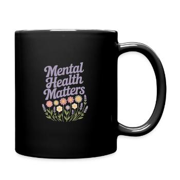 Mental Health matters - Full Colour Mug - black - Right