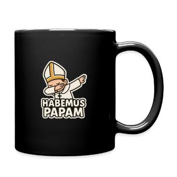 Habemus PapamDabbing Pope - Tasse einfarbig - Schwarz - Rechts