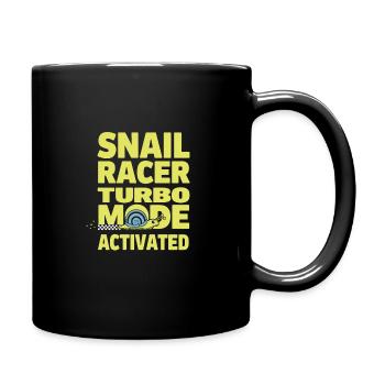 Snail Racing -enthusiast Slow And Steady Racer - Tasse einfarbig - Schwarz - Rechts