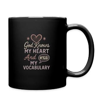Christian Mom Faith Humor Mistakes - Full Colour Mug - black - Right