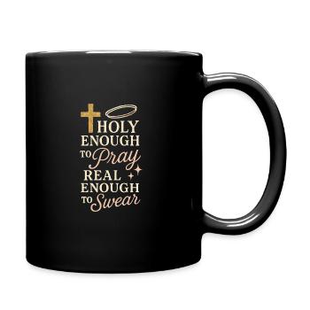 Maman chrétienne Foi Humour Erreurs bénies - Mug uni - noir - Droite