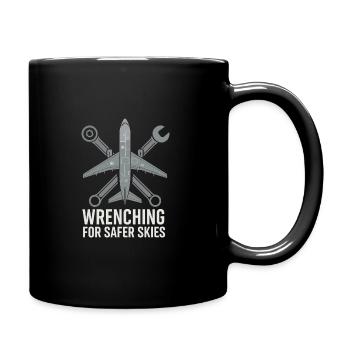 Aviation Mechanic Faa Humor Aircraft Technician - Tasse einfarbig - Schwarz - Rechts