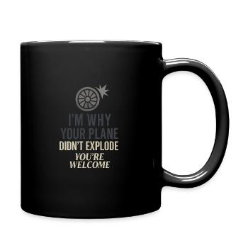 Aviation Mechanic Faa Humor Aircraft Technician - Tasse einfarbig - Schwarz - Rechts