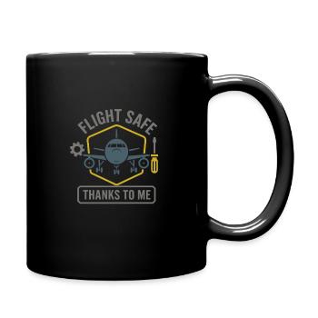Aviation Mechanic Faa Humor Aircraft Technician - Tasse einfarbig - Schwarz - Rechts