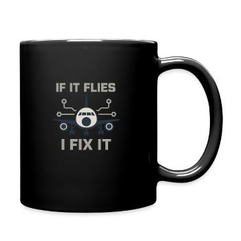 Aviation Mechanic Faa Humor Aircraft Technician - Tasse einfarbig - Schwarz - Rechts