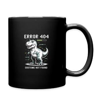 Error 404 costume not found dino - Tasse einfarbig - Schwarz - Rechts