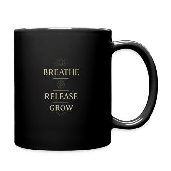 Boho Yoga Spirituelles Geschenk Für Yogis Achtsame - Tasse einfarbig - Schwarz - Rechts