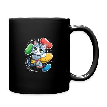 Boulder Katze - Tasse einfarbig - Schwarz - Rechts