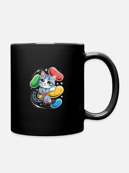 Boulder Katze - Tasse einfarbig - Schwarz