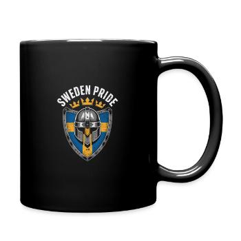Fierté de la Suède - Mug uni - noir - Droite