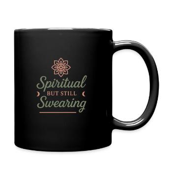 Boho Yoga Spirituelles Geschenk Für Yogis Achtsame - Tasse einfarbig - Schwarz - Rechts