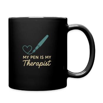 Gratitude Practice Journal Lover Emotional - Full Colour Mug - black - Right