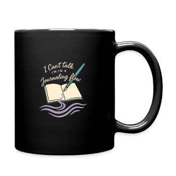Dankbarkeitspraxis Journalliebhaber Emotional - Tasse einfarbig - Schwarz - Rechts